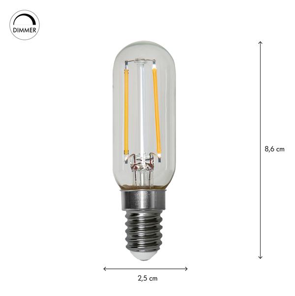 LED-lampa E14 T25 Clear