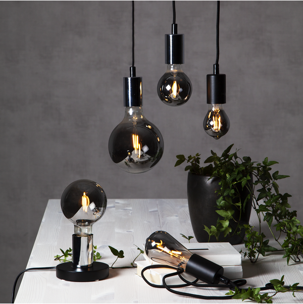 LED-lampa E27 G80 Plain Smoke