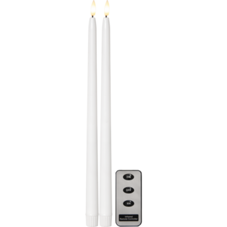 LED Antikljus 2-pack Flamme Slim