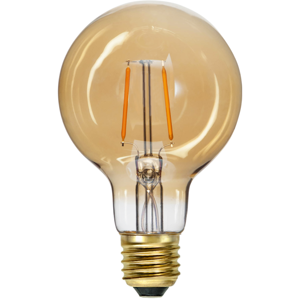 LED-lampa E27 G80 Plain Amber