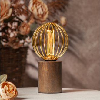 LED-lampa E27 G125 Decoled Metal