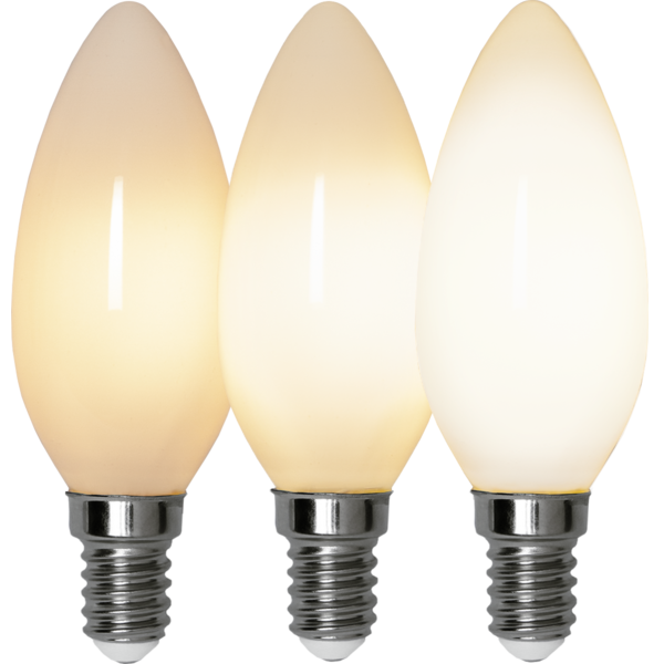 LED-lampa E14 B35 Opaque Fil RA90 3-step memo