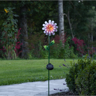 Solcellsdekoration Pink Daisy