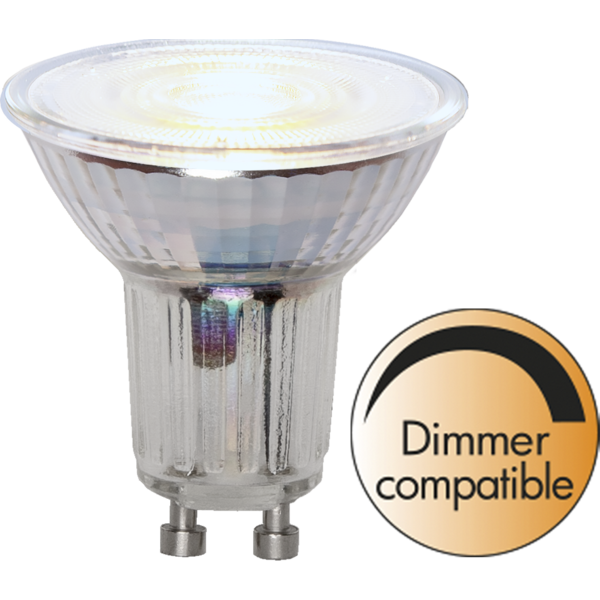 LED-lampa GU10 MR16 Spotlight Glass