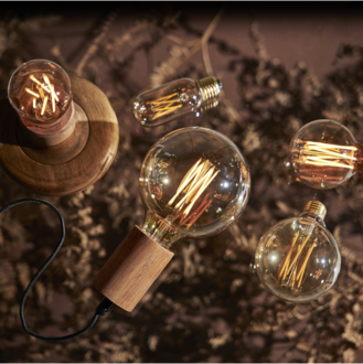 LED-lampa E27 T45 Vintage Gold