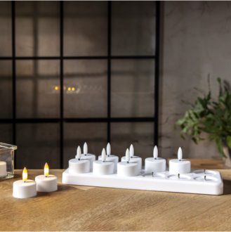 LED Värmeljus 12-pack Flamme Charge