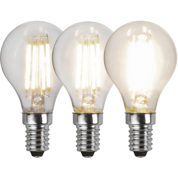 LED-lampa E14 P45 Clear 3-step memory