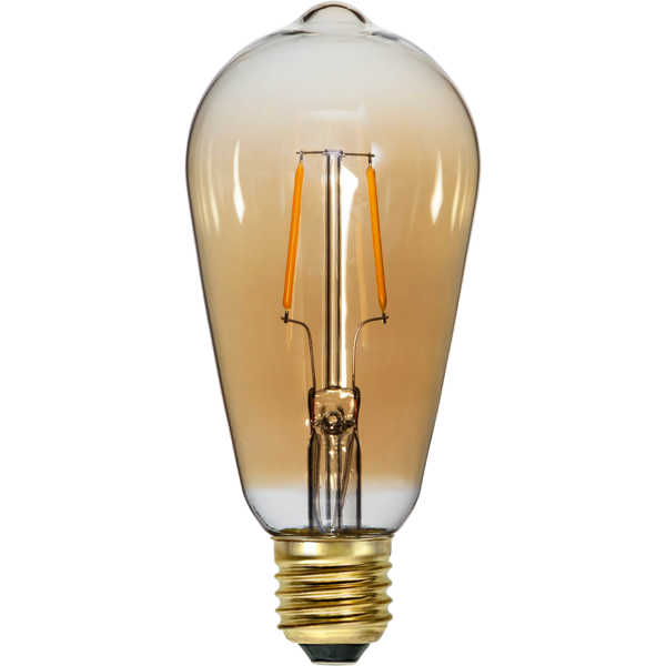 LED-lampa E27 ST64 Plain Amber