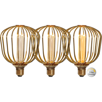 LED-lampa E27 G125 Decoled Metal