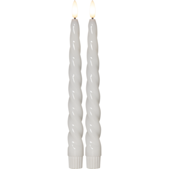 LED Antikljus 2-pack Flamme Shine