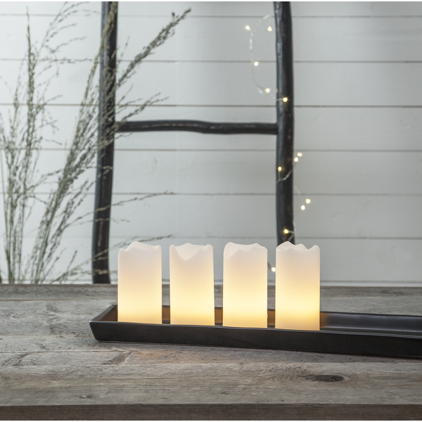 LED Blockljus 4-pack Advent