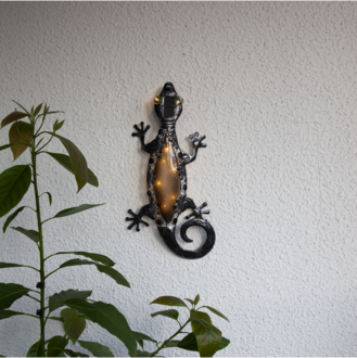 Solcellsdekoration Gecko