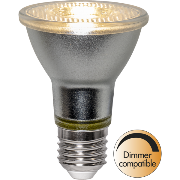 LED-lampa E27 PAR20 Spotlight Glass