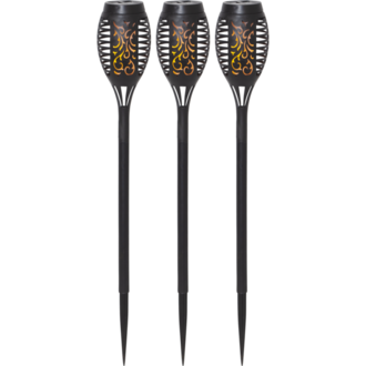 Solcellspollare 3-p Flame Mini