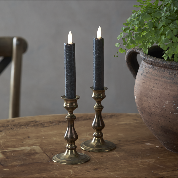 LED Antikljus 2-pack Flamme Rustic