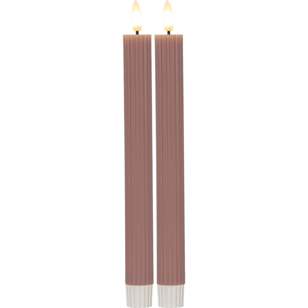 LED Antikljus 2-pack Flamme Stripe