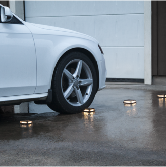 Solcellsspotlight Driveway