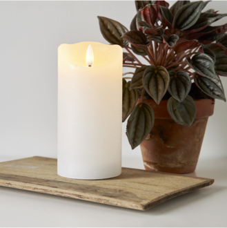 LED Blockljus Flamme Rustic