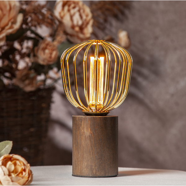 LED-lampa E27 G125 Decoled Metal