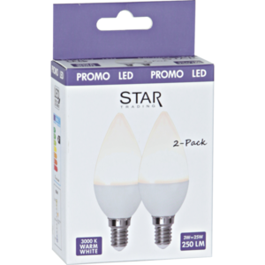 LED-lampa E14 2-pack Opaque Basic
