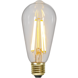 LED-lampa E27 ST64 Soft Glow 3-step memory