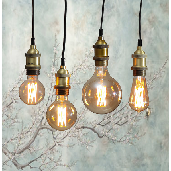 LED-lampa E27 G80 Vintage Gold