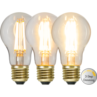 LED-lampa E27 A60 Soft Glow 3-step 