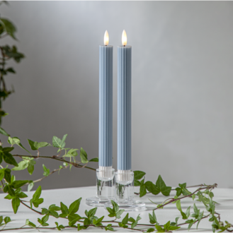 LED Antikljus 2-pack Flamme Stripe