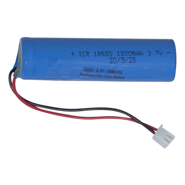 Laddbart batteri 18650 3,7V 1500mAh Li-ion XH 2,54mm plug
