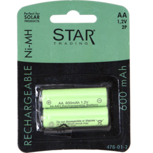 Laddbart batteri AA 1,2V 600mAh Ni-MH