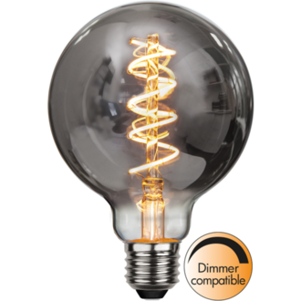 LED-lampa E27 G95 Decoled Spiral Smoke