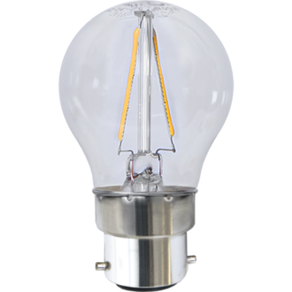 LED-lampa B22 G45 Clear