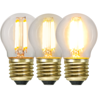 LED-lampa E27 G45 Soft Glow 3-step memory