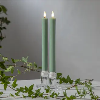LED Antikljus 2-pack Flamme Stripe