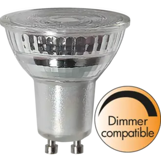 LED-lampa GU10 MR16 Spotlight Glass
