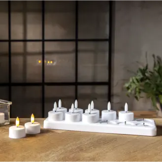 LED Värmeljus 12-pack Flamme Charge