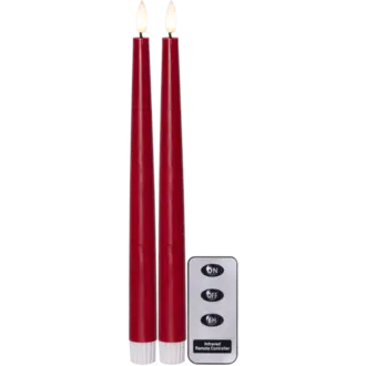 LED Antikljus 2-pack Flamme Slim