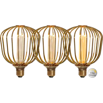 LED-lampa E27 G125 Decoled Metal