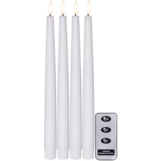 LED Antikljus 4-pack Flamme Slim