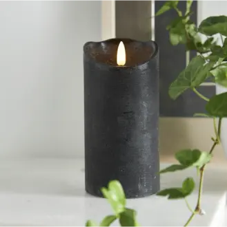 LED Blockljus Flamme Rustic