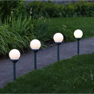 Solcellspollare 4-pack Globus