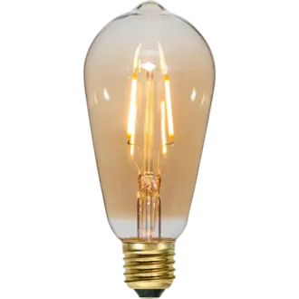 LED-lampa E27 ST64 Plain Amber