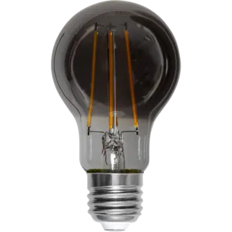 LED-lampa E27 A60 Soft Glow Smoke 3-step memory