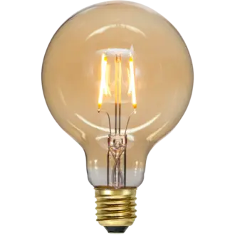 LED-lampa E27 G95 Plain Amber