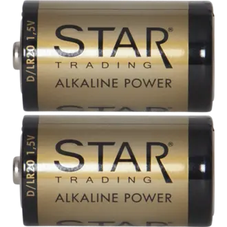 Batteri 2-pack D 1,5V Power Alkaline