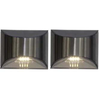 Solcellsvägglykta 2-pack Wally