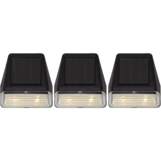 Solcellsvägglykta 3-pack Wally Mini