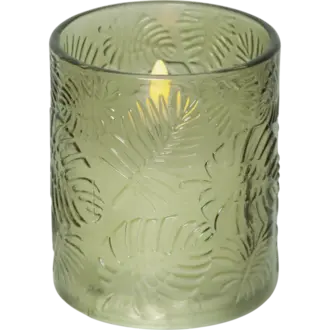 LED Blockljus Flamme Leaf