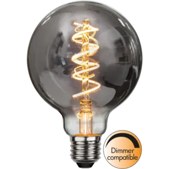 LED-lampa E27 G95 Decoled Spiral Smoke