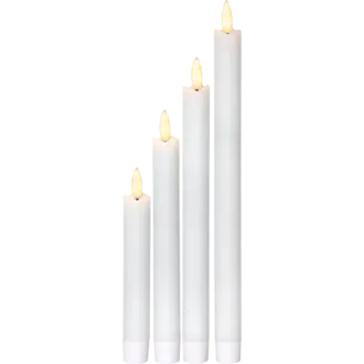 LED Antikljus 4-pack Flamme